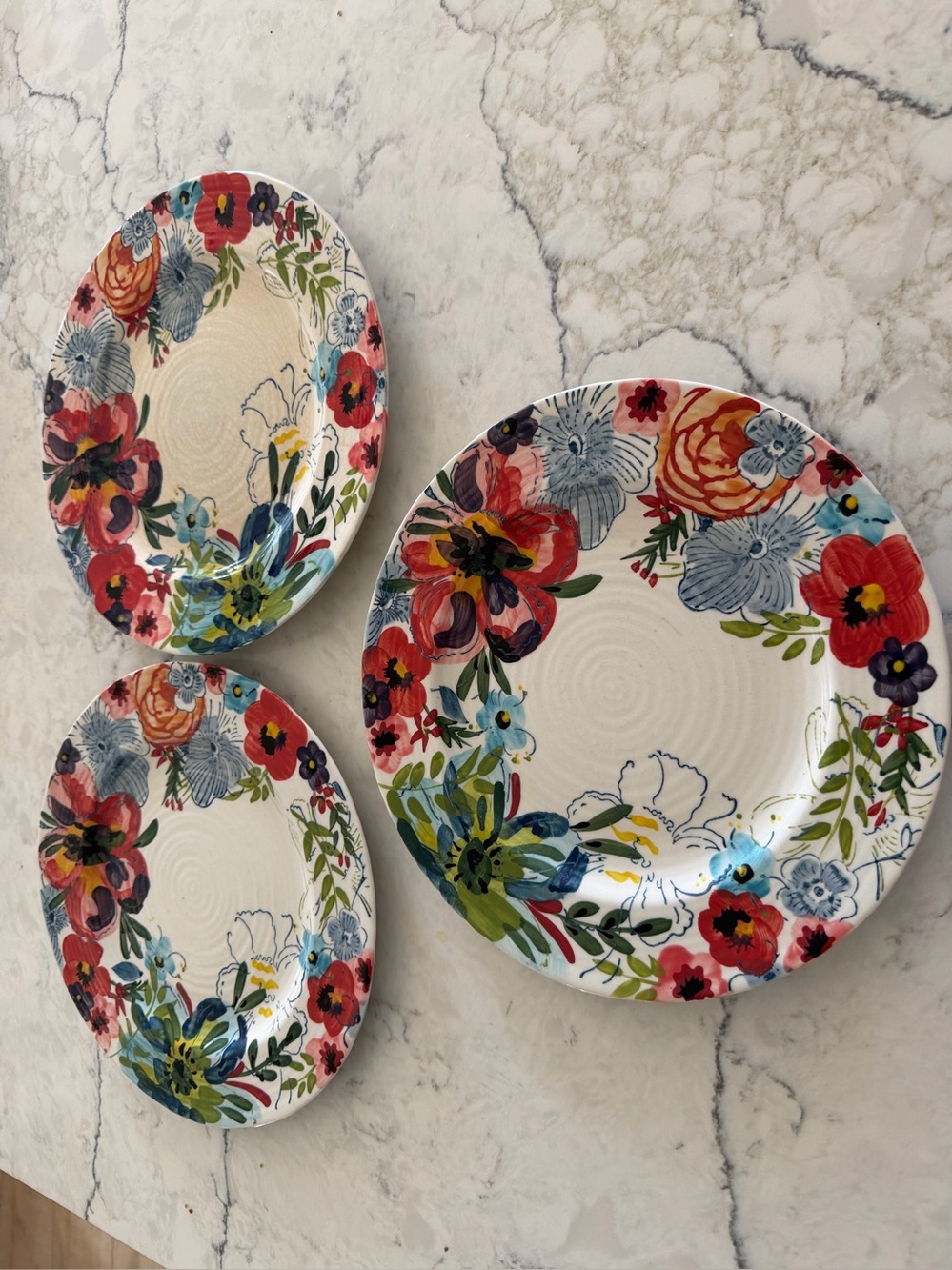 Anthropologie Estudio Flores Sissinghurst Castle Plates Set 3